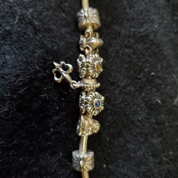 Pandora Silver Bracelet. 7.9" snake chain. - Picture 15 of 15